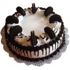 send Eggless Half Kg Oreo Cake Round Shape delivery